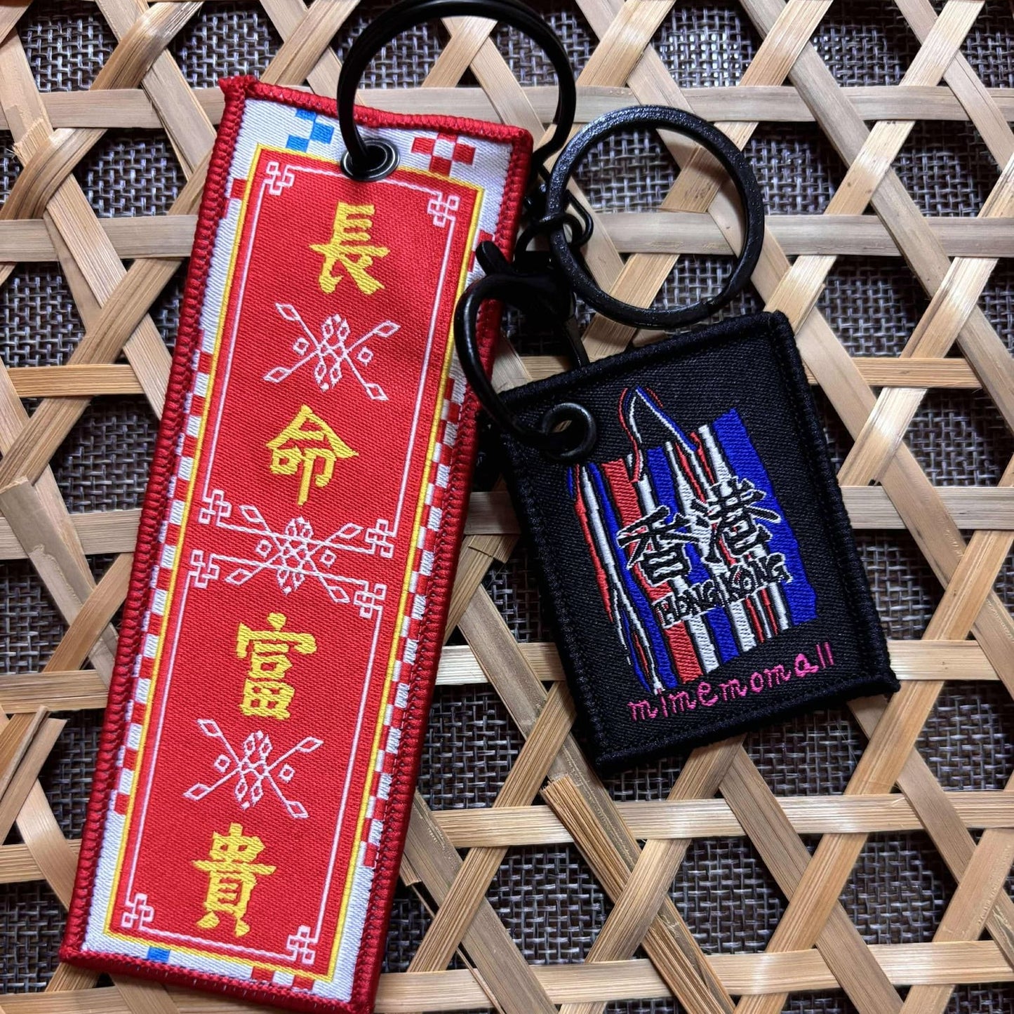 MIMEMOMALL 両面キーホルダー 《長命富貴》 香港製