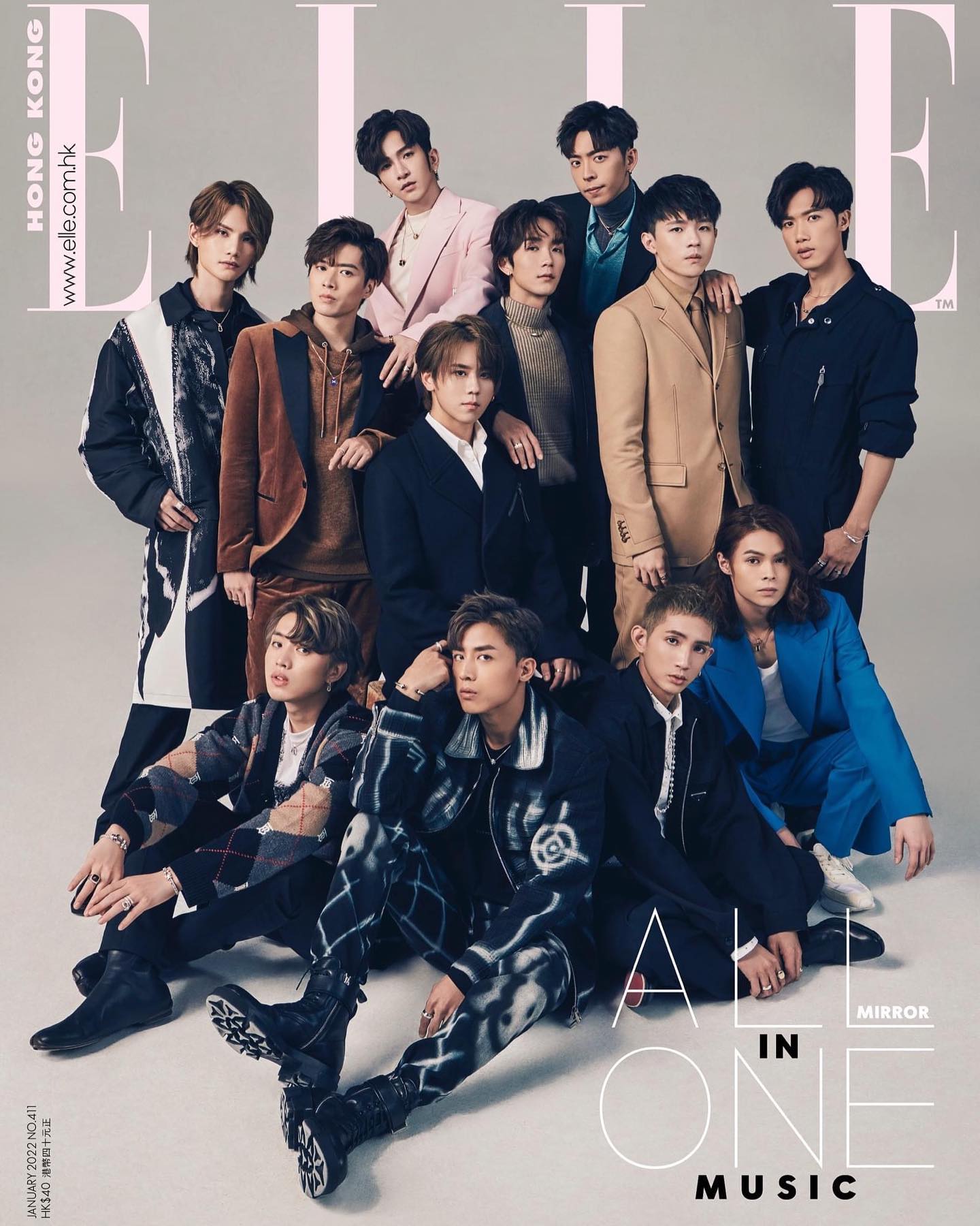 ELLE 期間限定2022年1月号Mirror 表紙