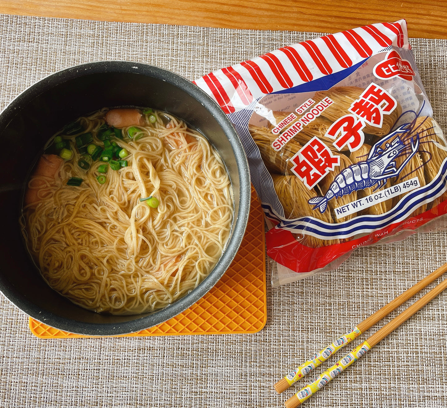 蝦子麺(香港エビ麺)454g(10玉入)【香港製】