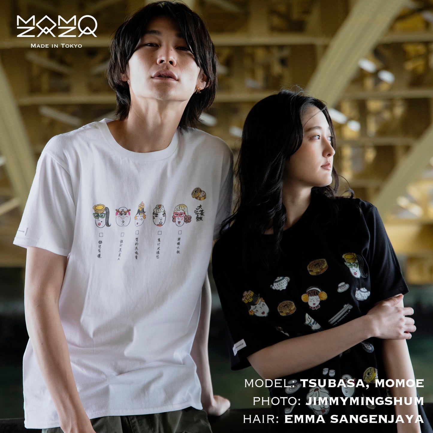 MOMOZAZA Tシャツ・点心家族