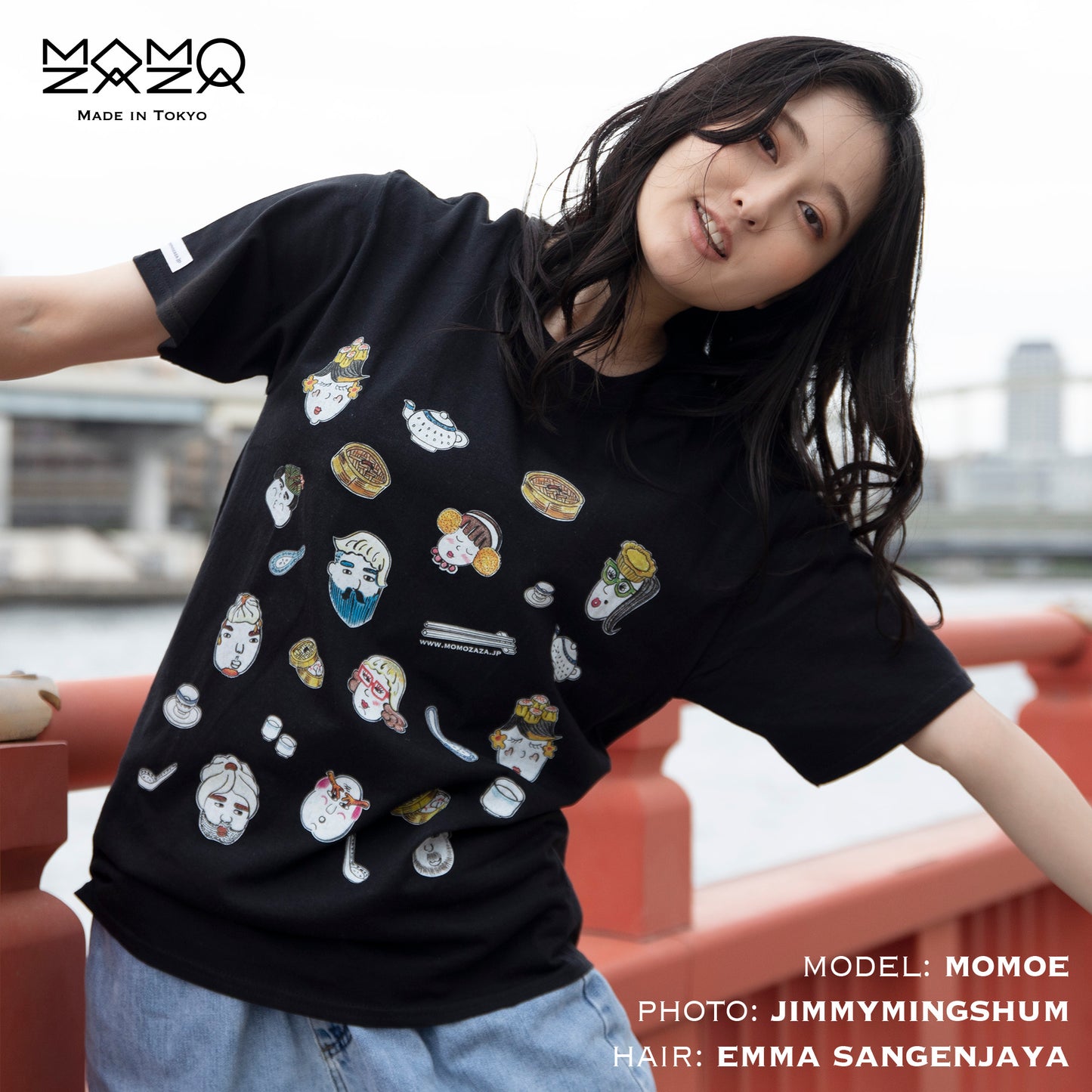 MOMOZAZA Tシャツ・点心家族