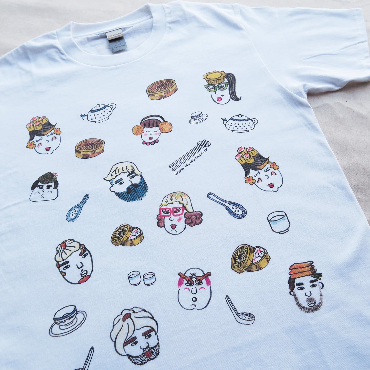 MOMOZAZA Tシャツ・点心家族