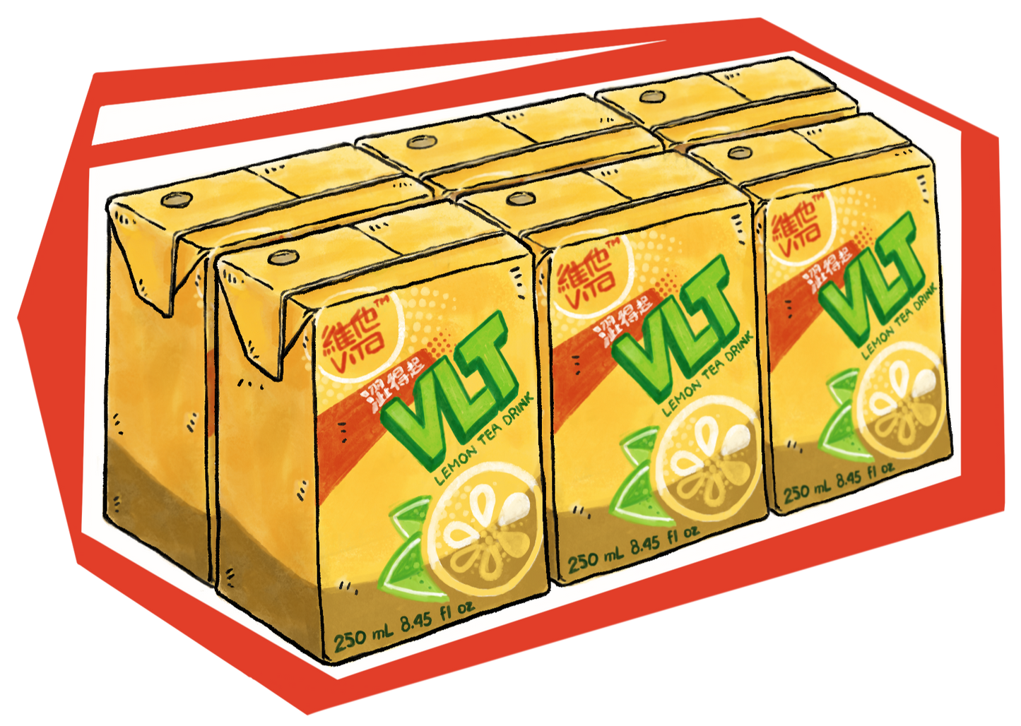 ビタ レモンティー250ml 6個紙パック入り