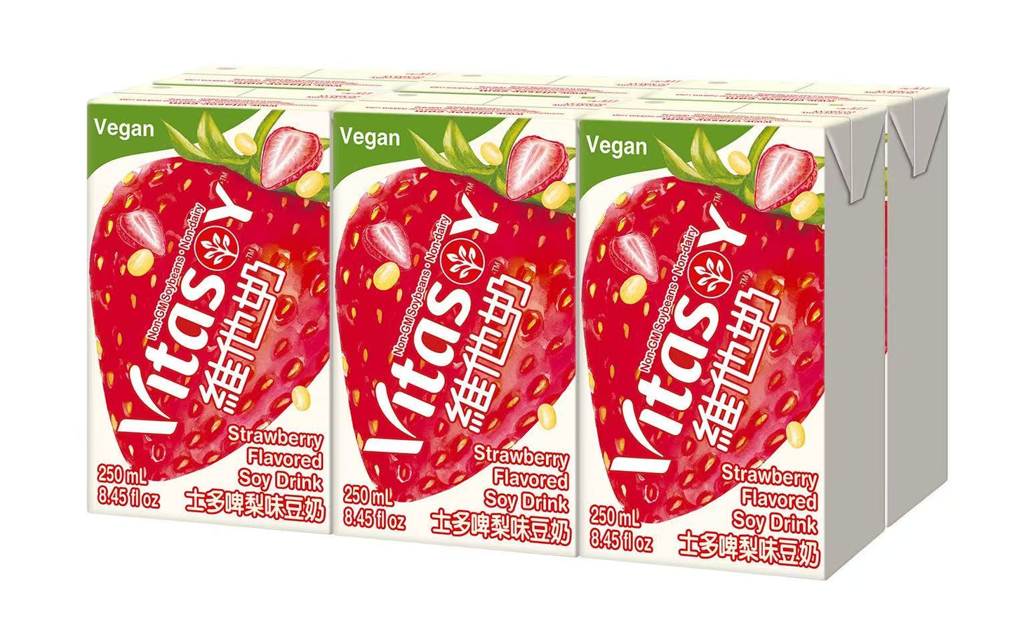 ビタソイ いちご豆乳飲料250ml 6個紙パック入り